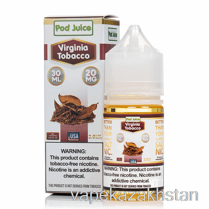 Vape Disposable Virginia Tobacco - Pod Juice - 30mL 55mg